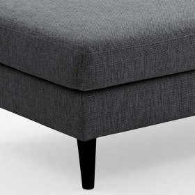 Polsterhocker Sanctos in Anthrazit Webstoff 133 cm breit – Ansicht 4
