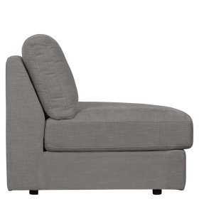 Modulsofa Abschluss Element rechts Fredoco in Grau 44 cm Sitzhöhe – Ansicht 6