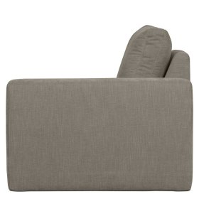 Sofa Element mit Armlehne rechts Fredoco in Grau aus Webstoff – Ansicht 5