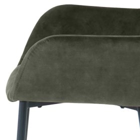 Samt Armlehner Salassos in Dunkelgrün und Schwarz (2er Set) – Ansicht 7
