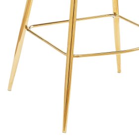Designbarhocker Syndria in Hellgrau und Gold Muschelform (2er Set) – Ansicht 8