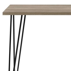 Retrostil Schreibtisch Curcay in Eichefarben und Schwarz – Ansicht 5