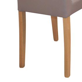Polsterstühle Forcia in Hellbraun mit hoher Lehne (2er Set) – Ansicht 8
