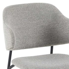 Esszimmerstuhl Cellon mit Armlehnen aus Boucle Stoff (2er Set) – Ansicht 5