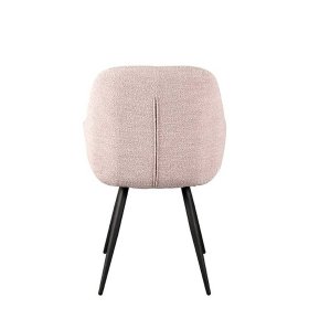 Esszimmerstuhl Emzanua mit Armlehnen aus Boucle Stoff (2er Set) – Ansicht 4