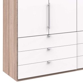 Schlafzimmerkleiderschrank Lolyana mit sechs Schubladen in modernem Design – Ansicht 4