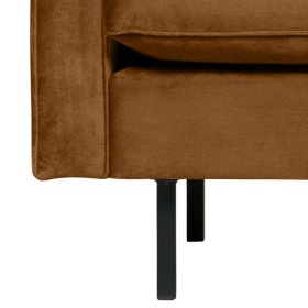 Retro Design Einzelsessel Habanas in Honigfarben Samt – Ansicht 4