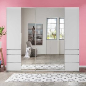 Schlafzimmerschrank mit Spiegeln Potheka in Weiß Made in Germany – Ansicht 3