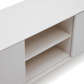 Weißes Fernsehboard Miobelda in modernem Design 195 cm breit – Ansicht 7