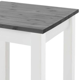 Bartisch Massivholz Cabinar in Grau und Weiß 103 cm hoch – Ansicht 3