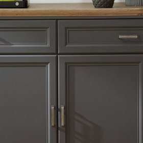 Sideboard Valgura in Dunkelgrau im Landhausstil – Ansicht 5