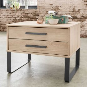 Schlafzimmer Set Bruvena in Eichefarben und Dunkelgrau Made in Germany (vierteilig) – Ansicht 8