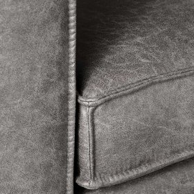 Armlehnen Sessel Tablona in Grau Microfaser modern – Ansicht 4