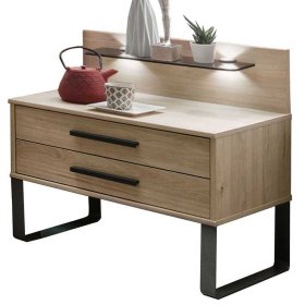 Komplettschlafzimmer Bruvena in Eichefarben und Dunkelgrau (vierteilig) – Ansicht 7