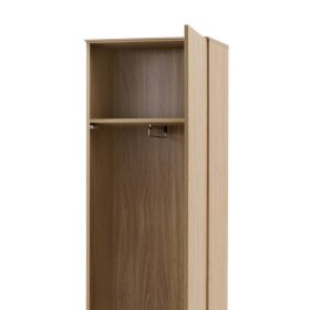 Flurschrank Carno in Eiche Stone 200 cm hoch – Ansicht 3