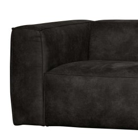 Ecksofa Ostabora in Schwarz Recyclingleder 305 cm breit – Ansicht 4