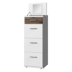 Hohe Schminkkonsole Haruto mit vier Schubladen 46 cm breit – Ansicht 1