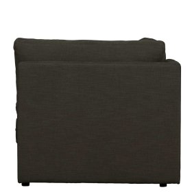 Sofa Modul Eckelement Trois in Anthrazit Rücken echt bezogen – Ansicht 7