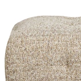 Beistellhocker Streeter in Beige meliert mit Vierfußgestell aus Metall – Ansicht 3