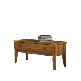 Holz Lowboard Tyvoria aus Wildeiche Massivholz 50 cm hoch – Ansicht 1