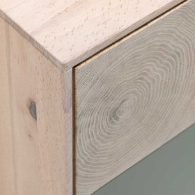 Fernsehtisch Samanda in Beton Grau und Buche hell 140 cm breit – Ansicht 9
