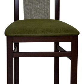 Polster Stühle Valmonda in Nussbaumfarben und Grün (2er Set) – Ansicht 6
