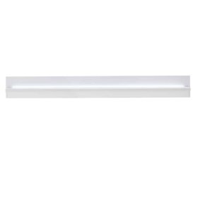 Weiße Design Wohnwand Constantin mit LED Beleuchtung 125 cm hoch (dreiteilig) – Ansicht 16