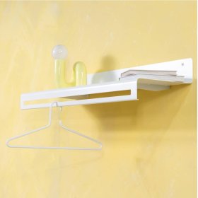 Metall Wandgarderobe Modicca in Weiß 78 cm breit – Ansicht 2