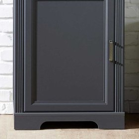 Vitrine Valgura in Dunkelgrau mit LED Beleuchtung – Ansicht 5