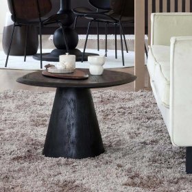 Schwarzer Wohnzimmer Tisch Cerbula in modernem Design 70 cm breit – Ansicht 7