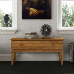 Holz Lowboard Tyvoria aus Wildeiche Massivholz 50 cm hoch – Ansicht 2