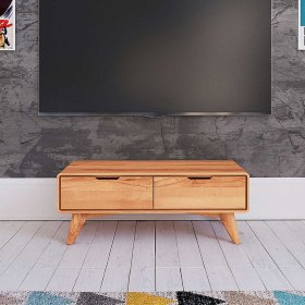 TV Tisch Stenov aus Kernbuche Massivholz 90 cm breit – Ansicht 2