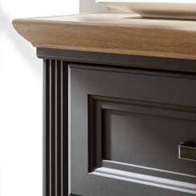 Sideboard Valgura in Dunkelgrau im Landhausstil – Ansicht 6
