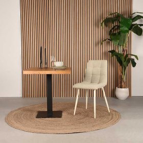 Esszimmerstuhl Vancerta im Skandi Design aus Boucle Stoff – Ansicht 6