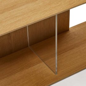 Regal Element 101 cm Kuta in Eichefarben furniert – Ansicht 3