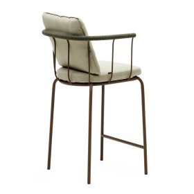 Barhocker mit Rückenlehne Meckey aus Metall mit 66 cm Sitzhöhe (4er Set) – Ansicht 4