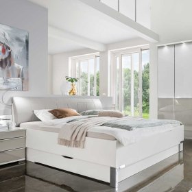 Komplettschlafzimmer Xarina in Hellgrau und Weiß Made in Germany (vierteilig) – Ansicht 4