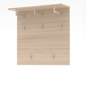 Garderobe Daniele für die Wandmontage in Eichefarben – Ansicht 3