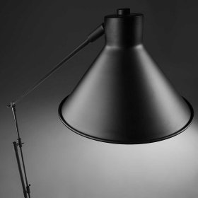 Schwarze Stehlampe Imuraca aus Stahl 220 cm hoch – Ansicht 2