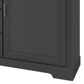 Sideboard Trujano im Landhausstil in Dunkelgrau – Ansicht 4