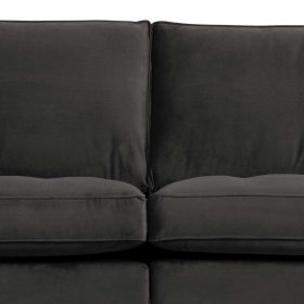 Samt Dreisitzer Sofa Casilla in Anthrazit 275 cm breit – Ansicht 6