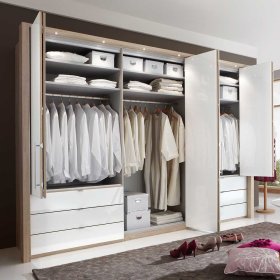 Schlafzimmer Einrichtung Andryas in Creme Weiß Eiche Sonoma komplett (vierteilig) – Ansicht 5