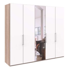 Moderner Panorama Kleiderschrank Lolyana 3 türig mit Spiegel – Ansicht 1