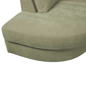 Modulsofa Abschluss Element links Karyon in Graugrün 93 cm breit – Ansicht 12