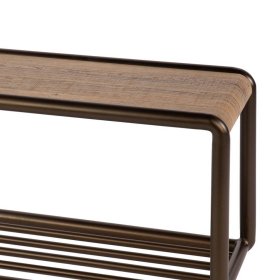 Schuhregal Krispa mit Bügelgestell aus Metall 40 cm hoch – Ansicht 5
