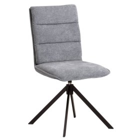 Esstisch Stühle Trabera um 360 Grad drehbar in Grau (2er Set) – Ansicht 2
