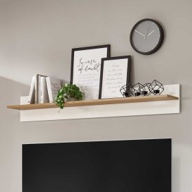 Wandboard Franvos in Weiß und Wildeiche Optik im Skandi Design – Ansicht 2