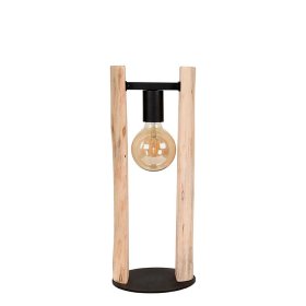 Tischlampe Morvon aus Mangobaum Massivholz handgearbeitet – Ansicht 4