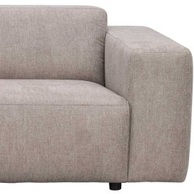 Modernes Ecksofa in Beige Manaos aus Webstoff mit Armlehnen – Ansicht 5
