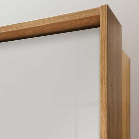 3 türiger Schrank Veyfas für Schlafzimmer in Beige und Eiche – Ansicht 6